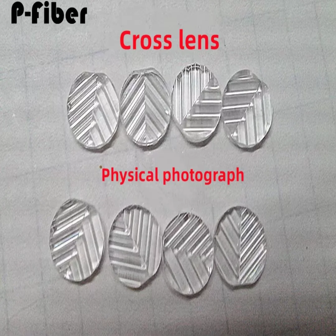 Lens divergence angle 100pcs 15 degrees cross laser wave line lens plastic lens laser marking acrylic material
