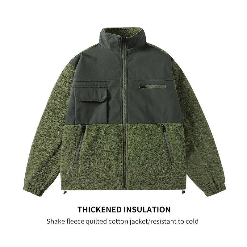 

Plush Insulation Shearling Jacket: Thick, Warm, Lightweight, & Unconstrained Texture for Cold Weather Unisex