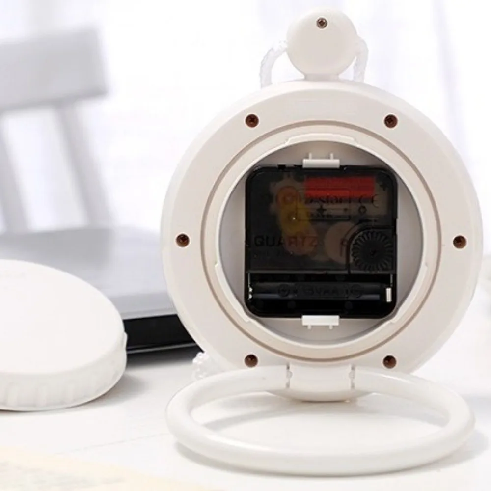 Plastic Bathroom Clock Silent Movement Drop-proof Waterproof Clock Wear-resistant Nylon Lanyard Wall Mounted Clock Office Decor