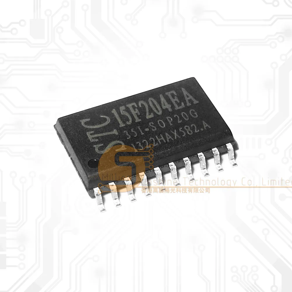 5pcs/lot Original STC15F204EA-35I-SOP20 STC Single chip microcomputer chip STC15F204EA-35I SOP20 MCU chip micro controller IC