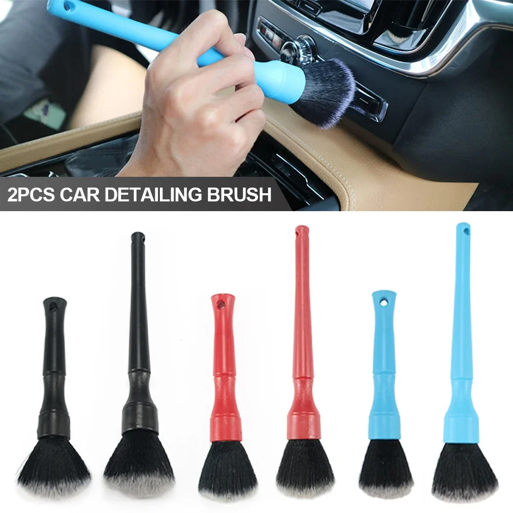 

2PCS Car Detailing Brush Auto Wash Accessories Car Cleaning Tools Car Detailing Kit Vehicle Interior Air Conditioner Supplies