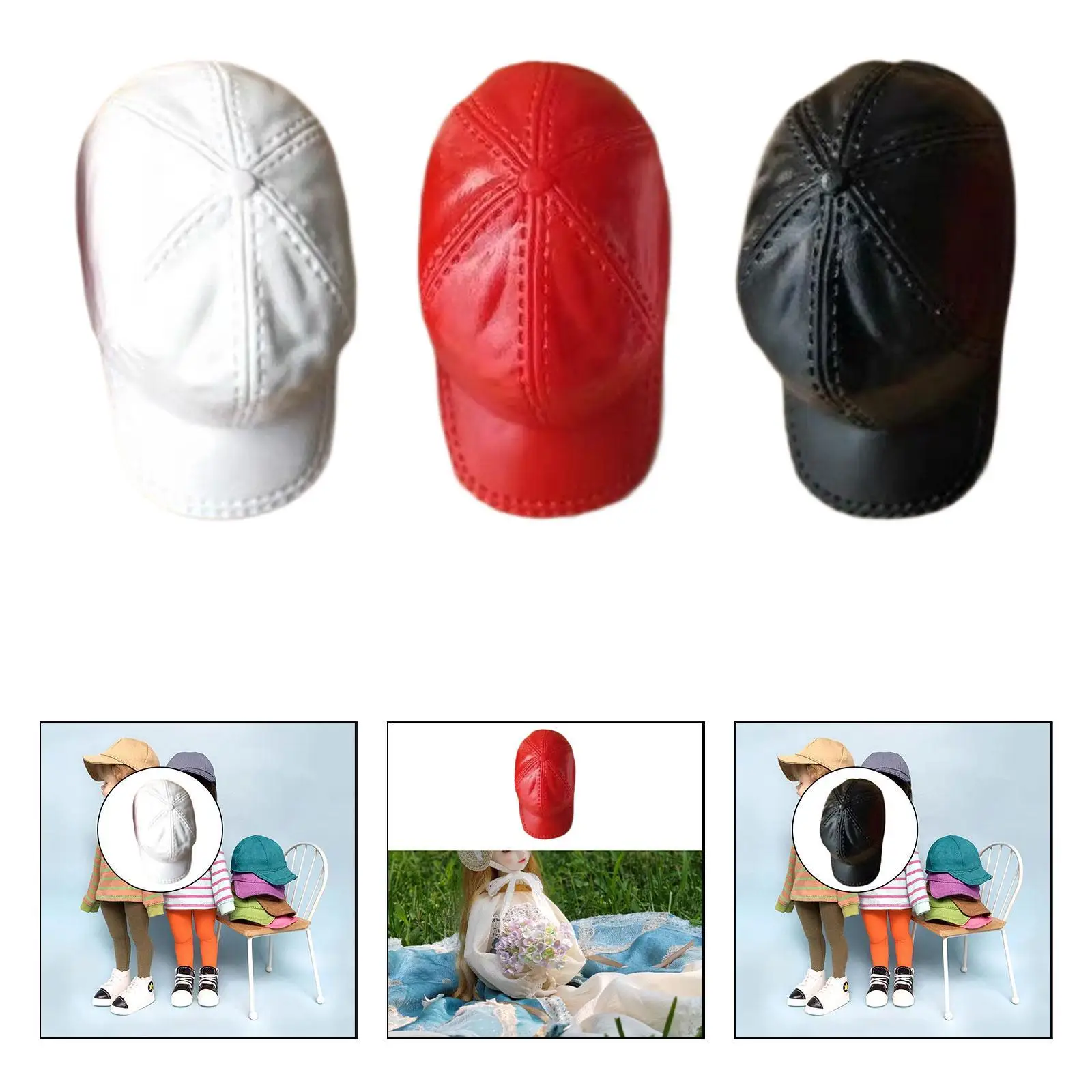 1/6 Scale Hat Model for 12 Inch Female Action Figure Doll Miniature Duckbill Cap Rubber Trendy Accessory