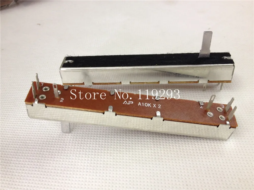 SL608G SL-608G A10K 8.8CM B10KX2 B100KX2 A10KX2 Slide fader double 88MM mixer fader potentiometer handle 15MMC--10PCS