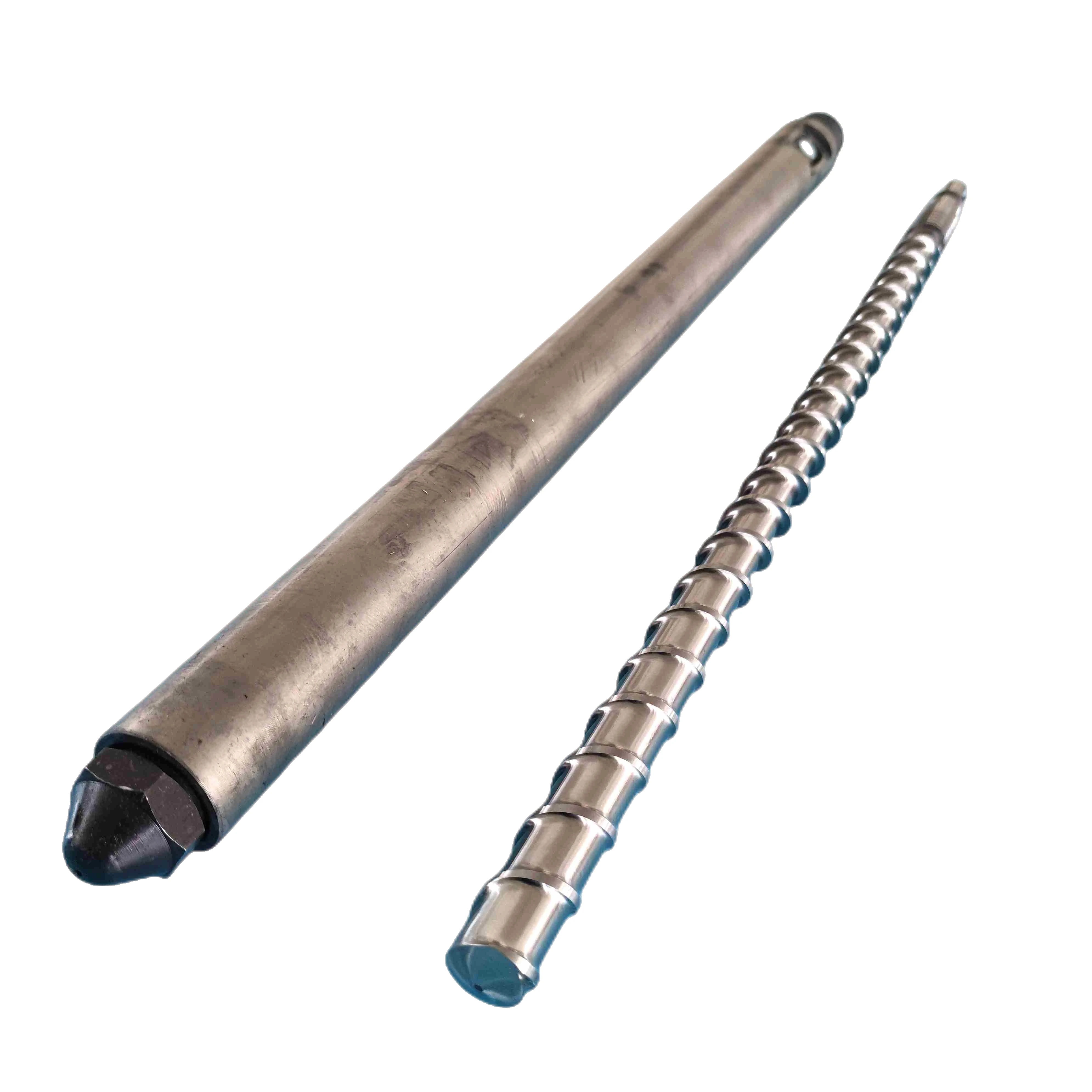 Customized Design 30mm Diameter 825mm Length Injection Molding Screw Kit with 770mm Barrel Nozzle