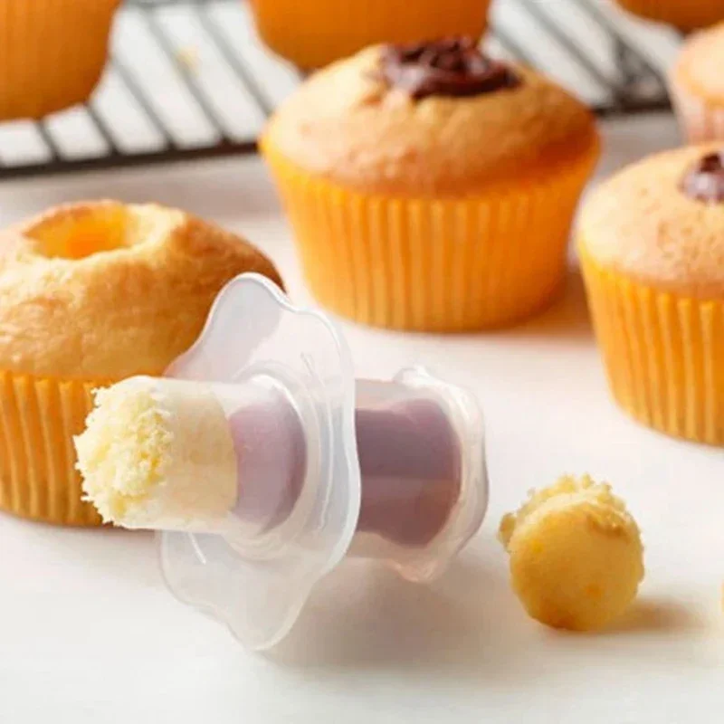 Cake Digger Plastic Cupcake Corer Plunger Cutter Muffin Cake Hole Digger DIY Cup Cake Cored Device Muffin Decoration Baking Tool