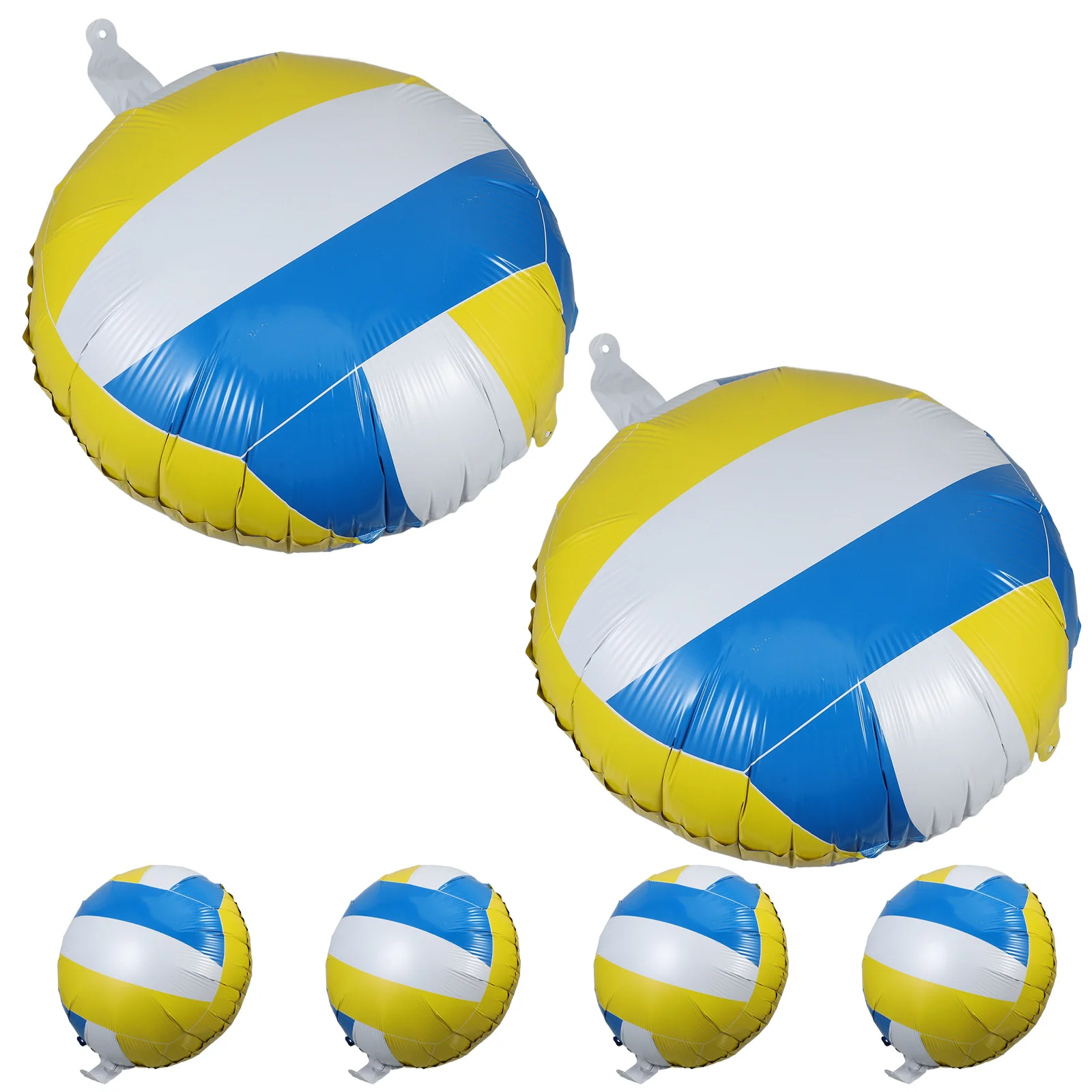 

6Pcs Volleyball Balloon Inflatable Party Decorations 18 Inch Beach Volleyball Table Centerpieces Sports Ball Supplies