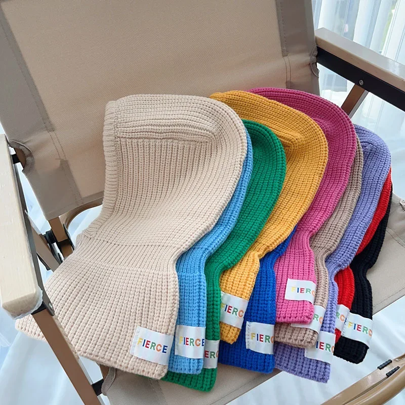 2-8 Years Old Boys Girls Beanie Hat  Balaclava Scarf Wrap Winter Windproof Face Covering for Skiing Climbing Outdoor Caps