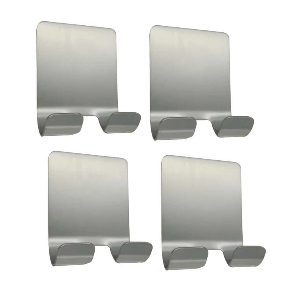 

4Pcs 304 Stainless Steel Bathroom Organizer Punch Free Razor Hanger Plug Holder Hair Dryer Rack Accessory