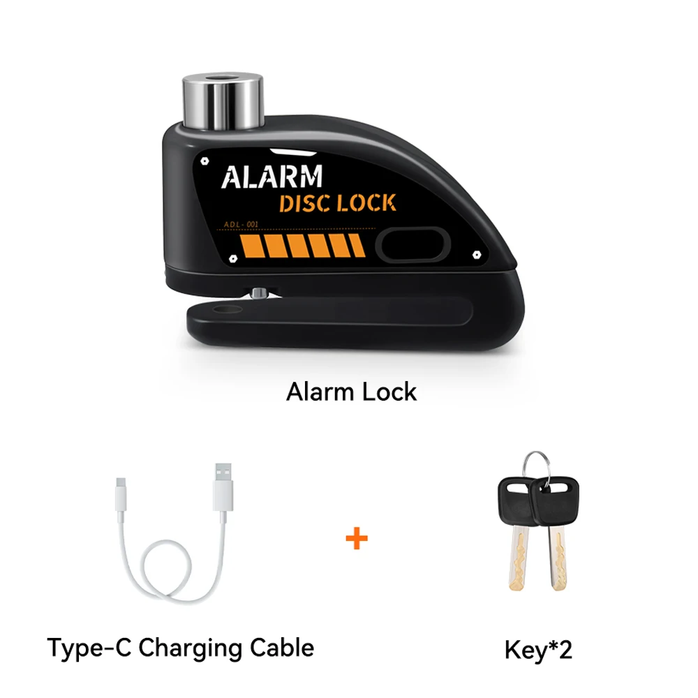 Extractme Motorfiets Alarm Schijfrem Slot 120dB Fietswiel Schijf Hangslot Beveiliging Anti-Diefstal Slot Scooter Alarma Motocicleta