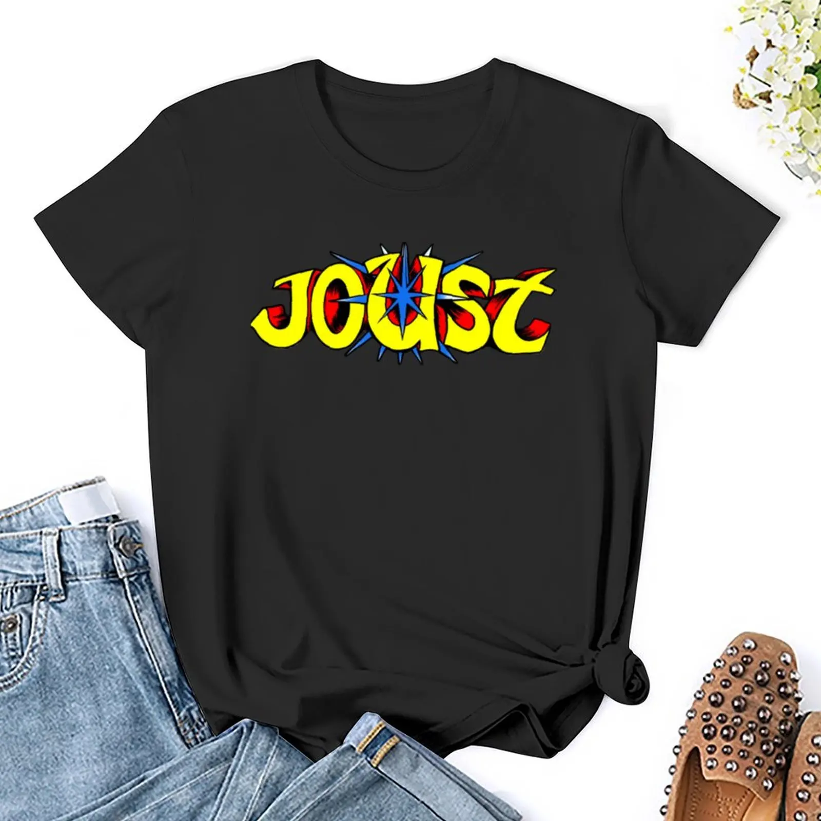 Joust Logo T-Shirt vintage clothes animal print shirt for girls cute tops t-shirt dress for Women sexy