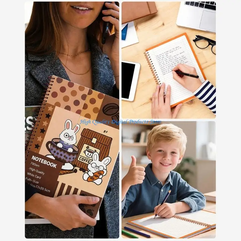 U2JE 1 Piece Modern Notebook with Smooth Glides Pages Lightweight Design Study Work
