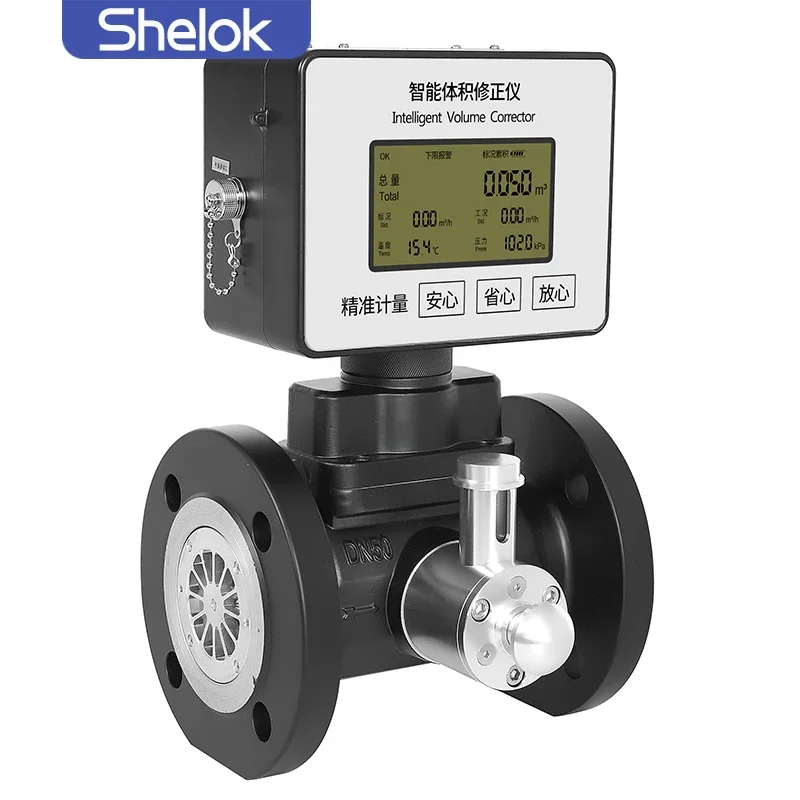 Shelok Hight Precision Turbine Flow Meter Gas Turbine Flowmeter Igtm Gas Turbine Meter With Pulse Output