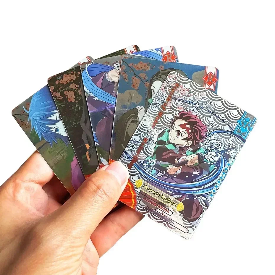 Flash Demon Slayer Cards Mugen Train SSP Card Ultra Rare Card Tanjirou Kamado Nezuko Character Collection Card