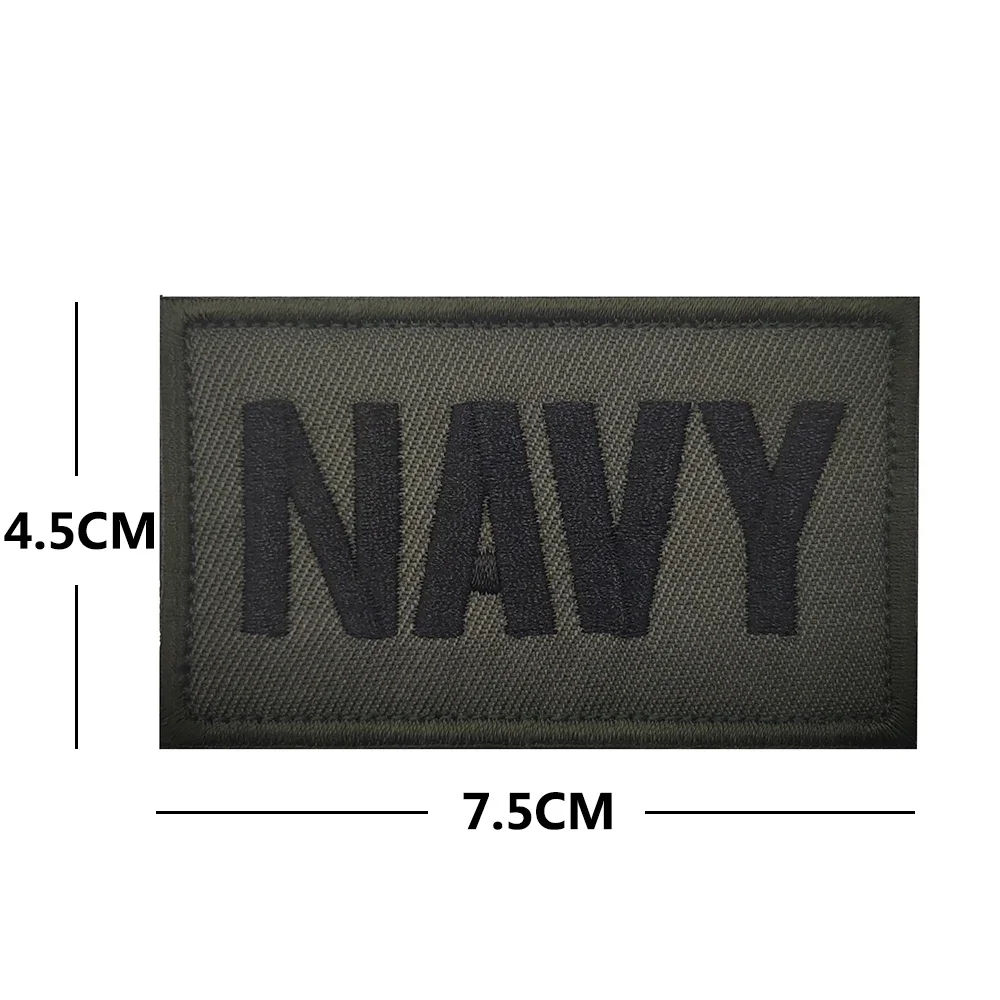 USA ARMY USMC NAVY Logo Clothing Stickers Armband Tactical Patches For Uniforms Caps Bags Embroidery Stickers US Military