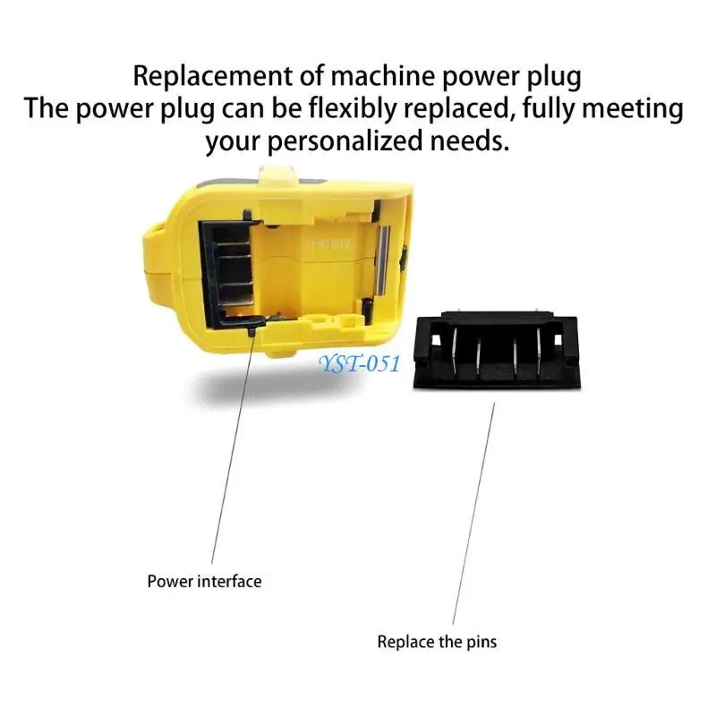 

E15A Chargers Adapter Conversion Connection Pin Plugs Socket For 14.4V 18V Battery