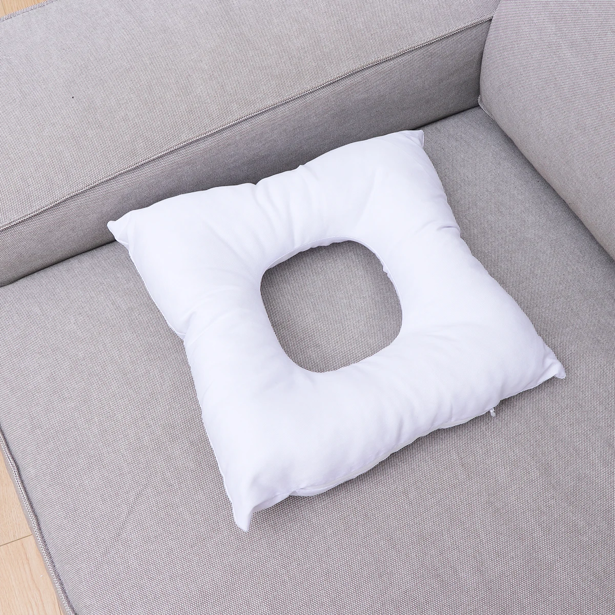 

White Cotton Face Massage Pillow Square Soft Spa Beauty Cushion Headrest Pad for Salon Bed Relaxation Face Pillow