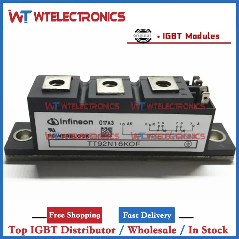 

TT92N14KOF TT104N12KOF TT120N16KOF TT120N18KOF TT120N20KOF New Original Power Module
