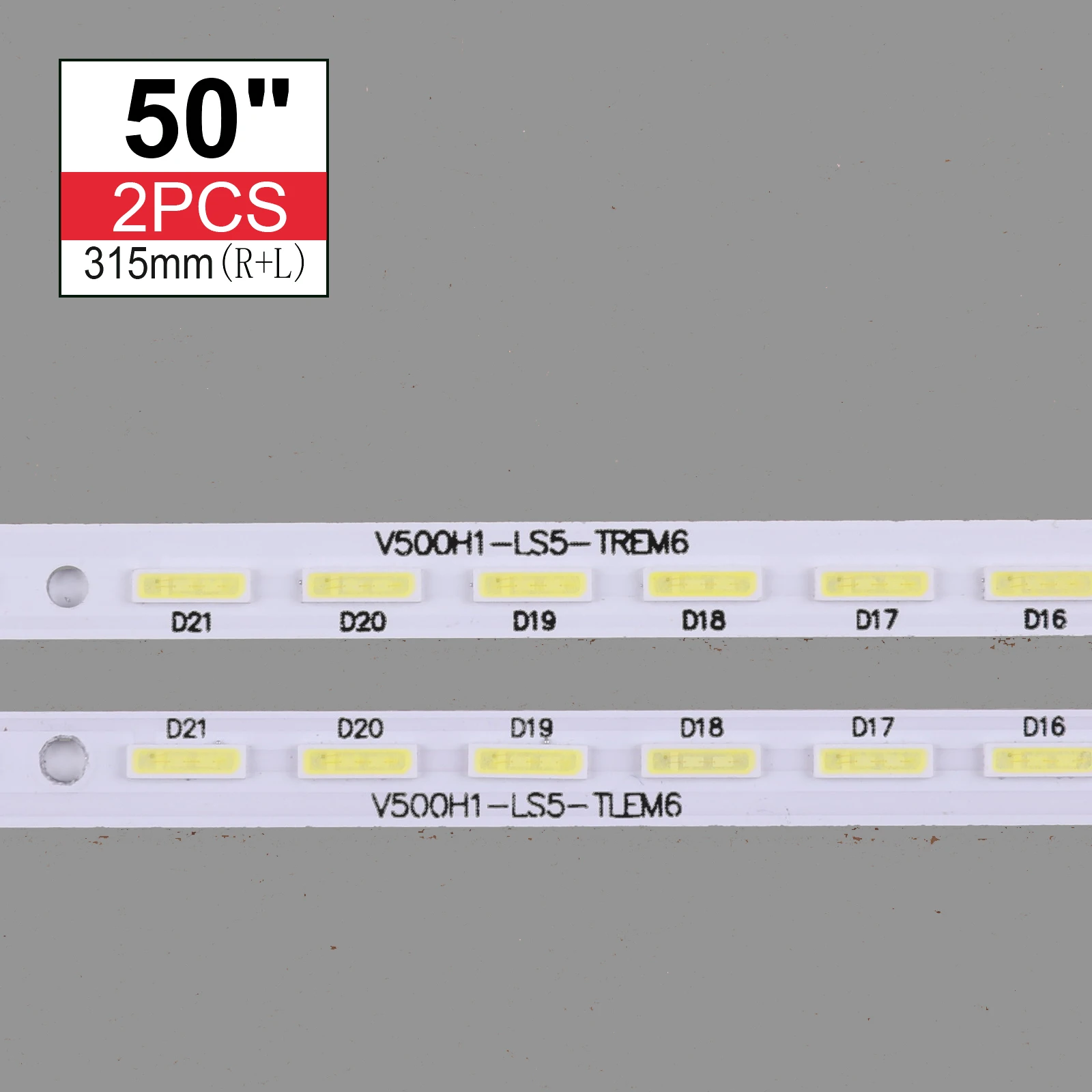 new 2 Pieces/lot L50E5000A V500H1-LS5-TLEM4 V500H1-LS5-TREM4 V500H1-LS5-TLEM4 LED lamp strip V500HJ1-LE1 LS5 28LED 315MM