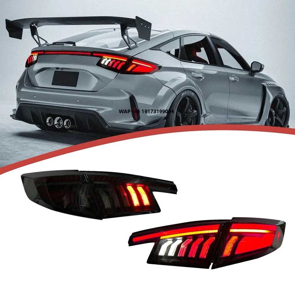 Suitable for 22-24 25 11th Generation Civic Taillight Assembly Modified LED Driving Light Running Water Turn signal Brake