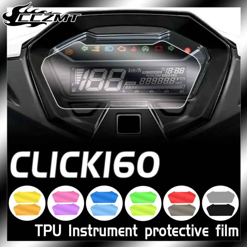 

For Honda Click160 CLICK 160 Motorcycle Scratch Cluster Screen Dashboard Protection Instrument Film