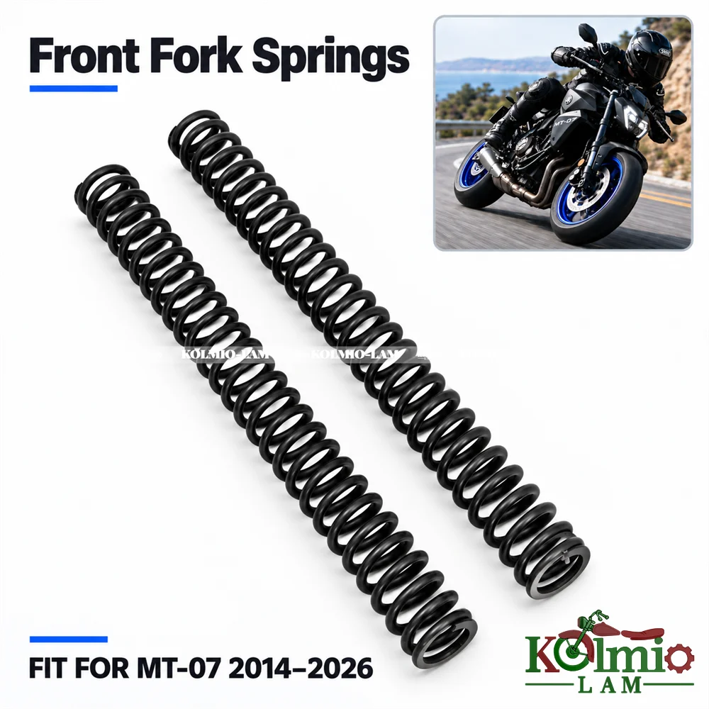 Motorcycle Front Fork Suspension Springs Shock Absorber Replacement Fit For Yamaha MT-07 MT07 2014 - 2026 2025 2024 2023 2015