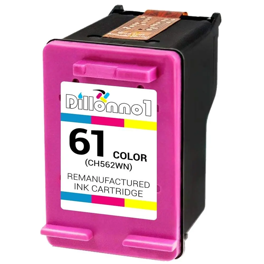 2-PK cartuchos de tinta para HP 61, Color y negro, Deskjet 1000, 1050, 1051, 2050