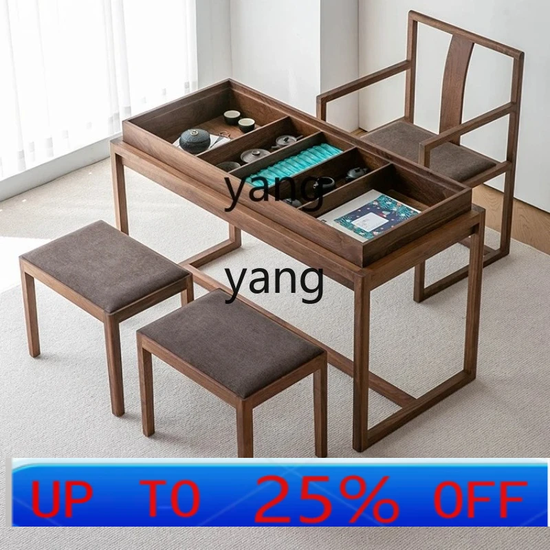 

yhm storage function small apartment household simple balcony tea table and chair combination