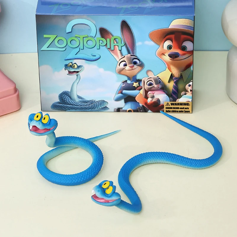 

Disney Zootopia 2 Gary Movable Action Figure Cartoon Blue Snake Anime Figures Pvc Figurine Collection Funny Toys Children Gifts