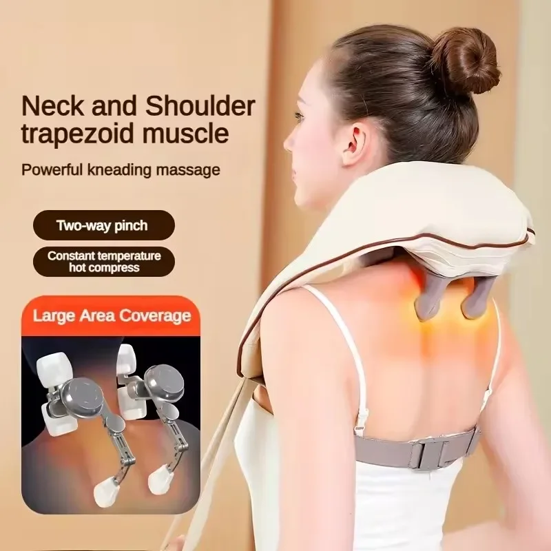 

Shoulder and Neck Massager Professional Edition - Relieves pain through realistic humanoid massage, rechargeable with long-las2