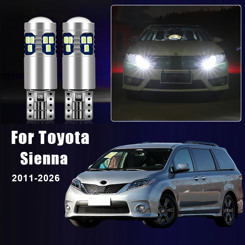Für Toyota Sienna XL30 XL40 2011 - 2021 2022 2023 2024 2025 2026 2 stücke T10 W5W Led-lampen Auto breite Parkplatz Licht Zubehör