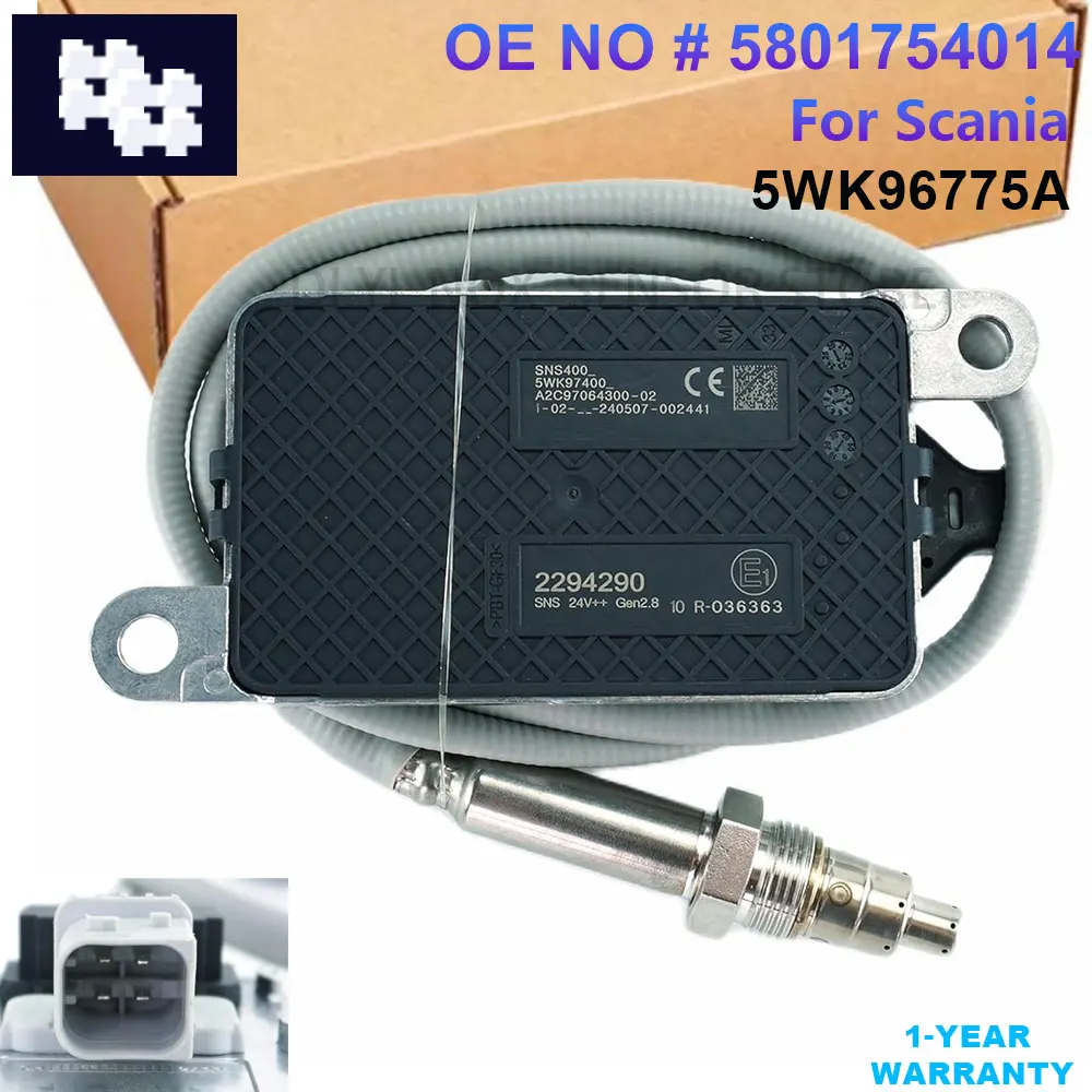 5WK97400 2294290/2064768/2247380/2296800 2294290 Nitrogen Oxygen Nox Sensor 24VFor Scania Motor Truck Accessoires