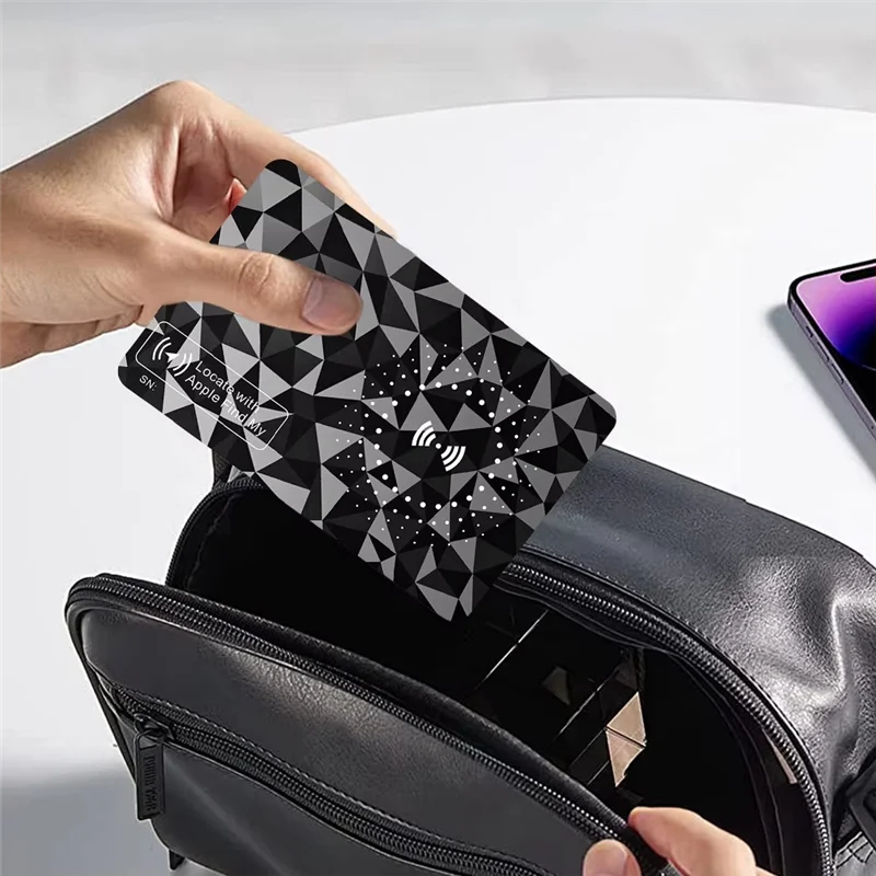 B04C-Ultra Slim Tracking Card Wallet Anti-Loss Card per Trova il mio localizzatore ultra sottile