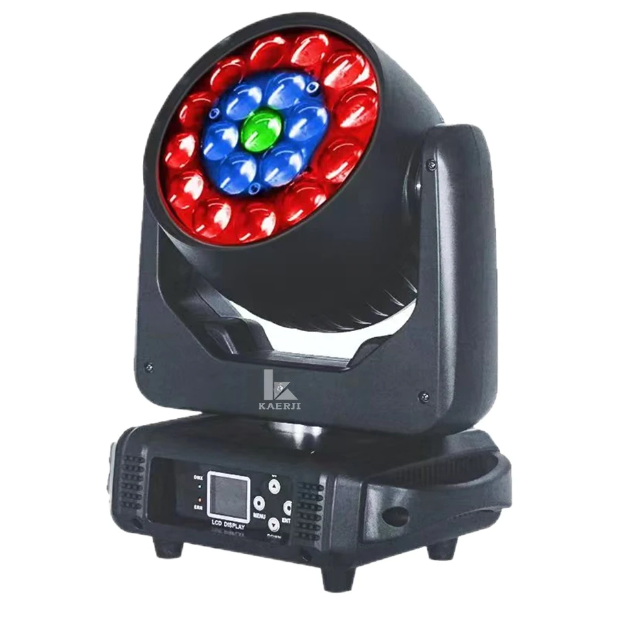 Imagem -03 - Led Moving Head Rgbw Beam Wash Zoom dj Stage Light Equipment Artistas de Concerto Casamento com Case 19x15w 110 Pcs