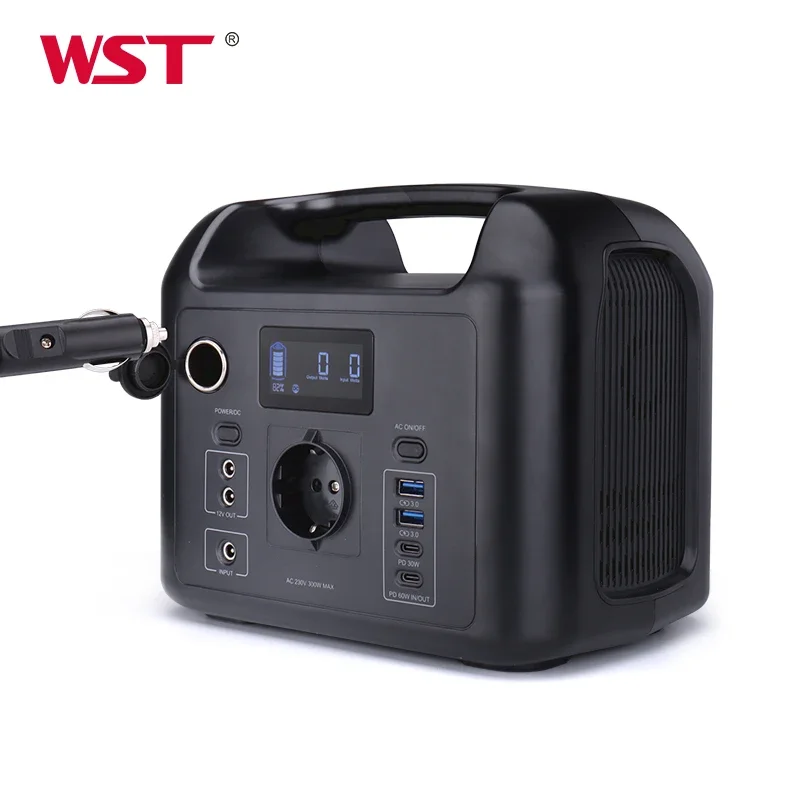 WST 300watt lifepo4 300w portable power station solar power station jump starter power generator station