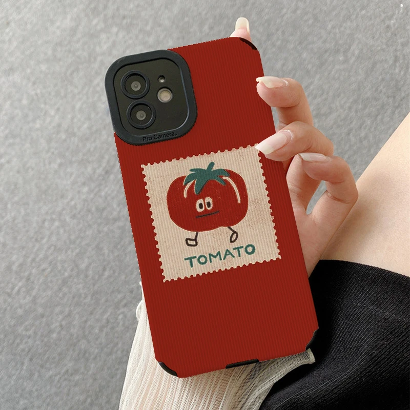 Cute Cartoon Tomatoe Phone Cases for IPhone 11 Case 14 Pro Max 15 Pro Max IPhone Case for IPhone 13 image 5