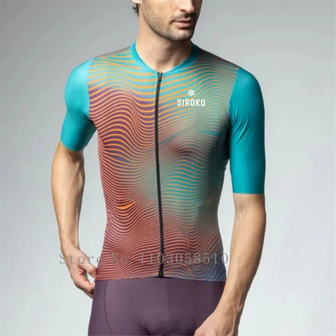 2025 Siroko 자전거 사이클링 저지 여름 레이싱 스포츠 MTB 자전거 셔츠 Ropa Ciclismo Man Bike 야외 자전거 반팔 의류