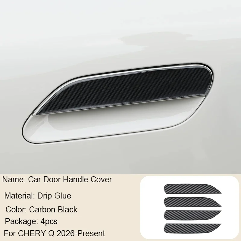 

Для CHERY Q 2026-наст. время, 4 шт. накладки на дверные ручки с защитным покрытием от царапин, аксессуары для внешней отделки автомобиля