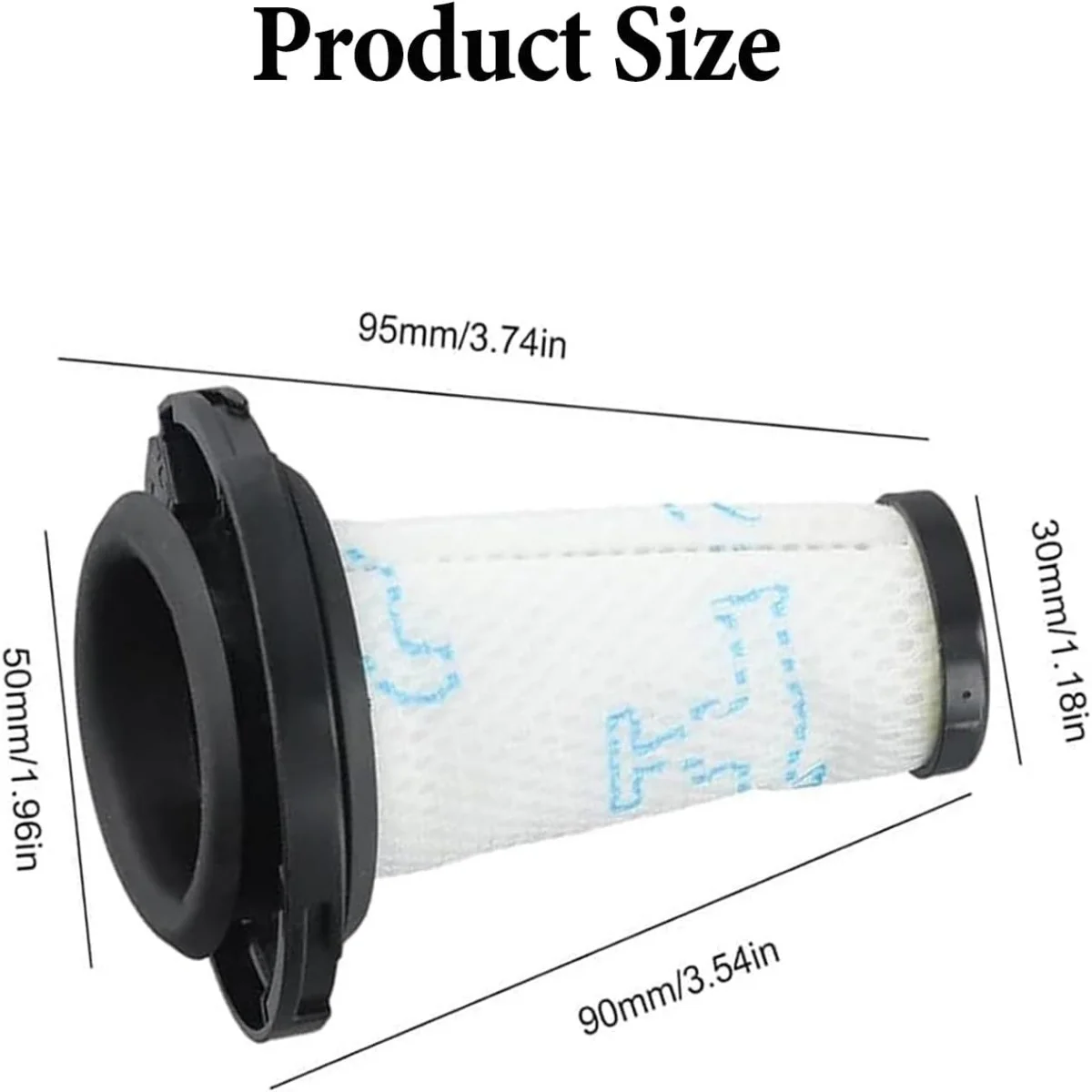 Reusable Pre-Filter for Rowenta X-Force Flex 9.60 Aqua Allergy Animal / X-Nano,Washable HEPA Filter for ZR009010 Accessories image 3