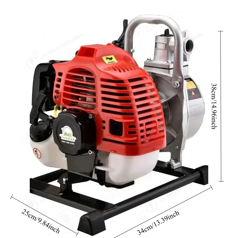 GX-50 4-Stroke Water Pump Gas Powered Petrol Water Transfer Pump High Flow Garden Farm Irrigation Pump Garden Wash