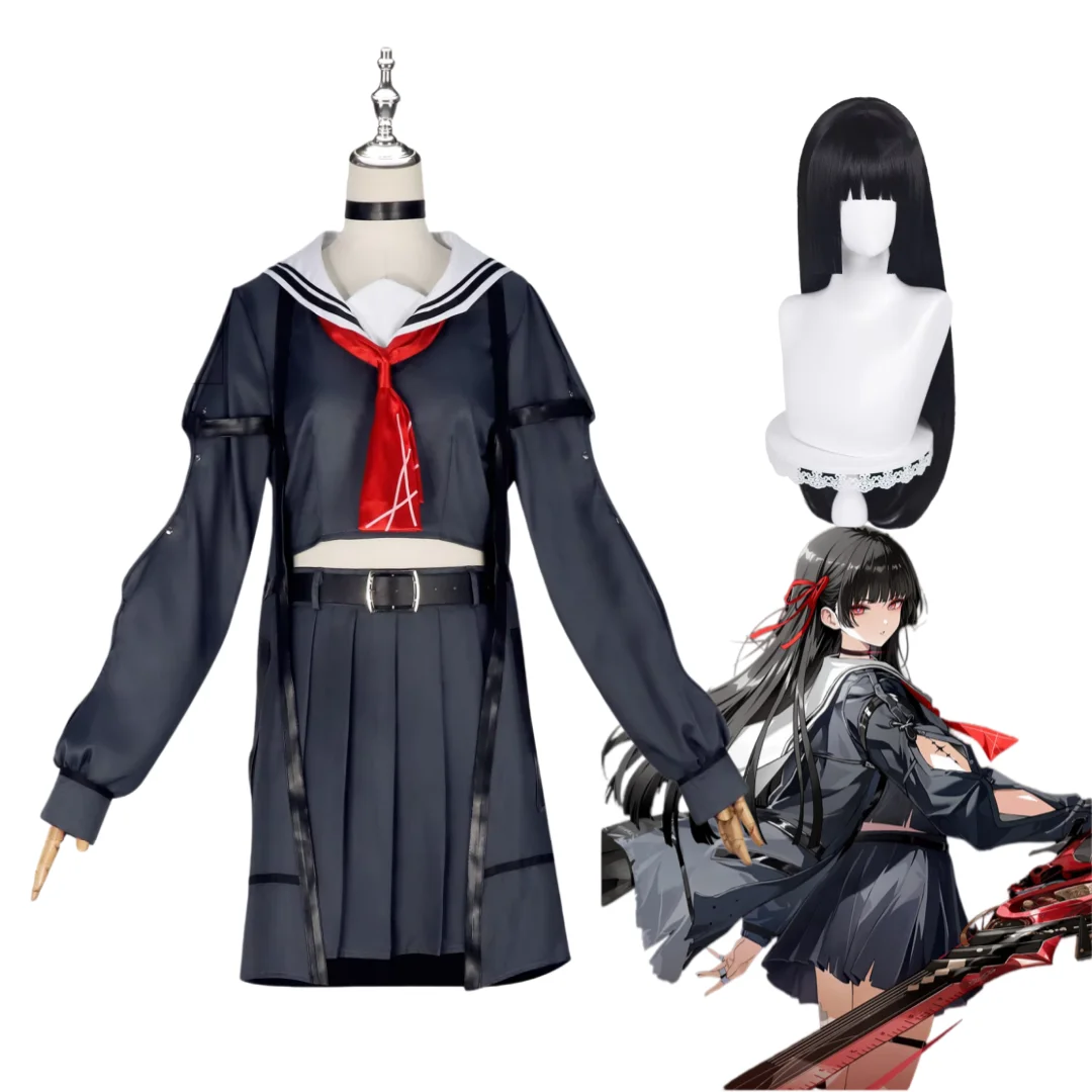 

Wuthering Waves CHISA Cosplay costume Wig Halloween Christmas Role Playing Party