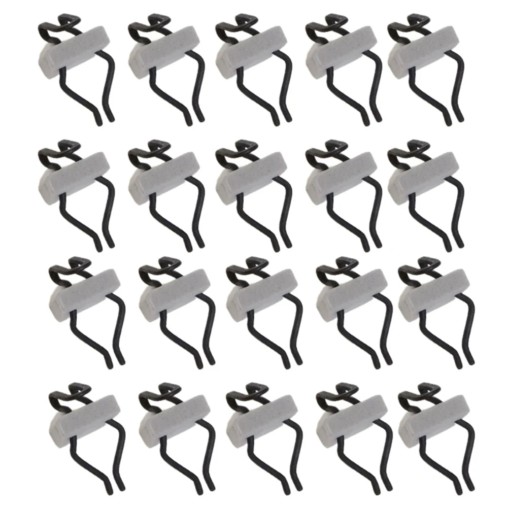 20pcs Door Panel Fixtures With Shock-Absorbing Wedges And Metal Wire Compatible With For Ford 1975-On Lawn Mower Accessories