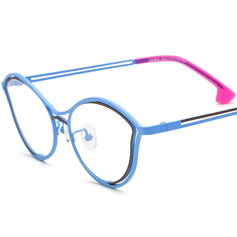 

Ultra-light pure titanium myopia glasses frame for men and women retro and versatile can be matched with different degrees