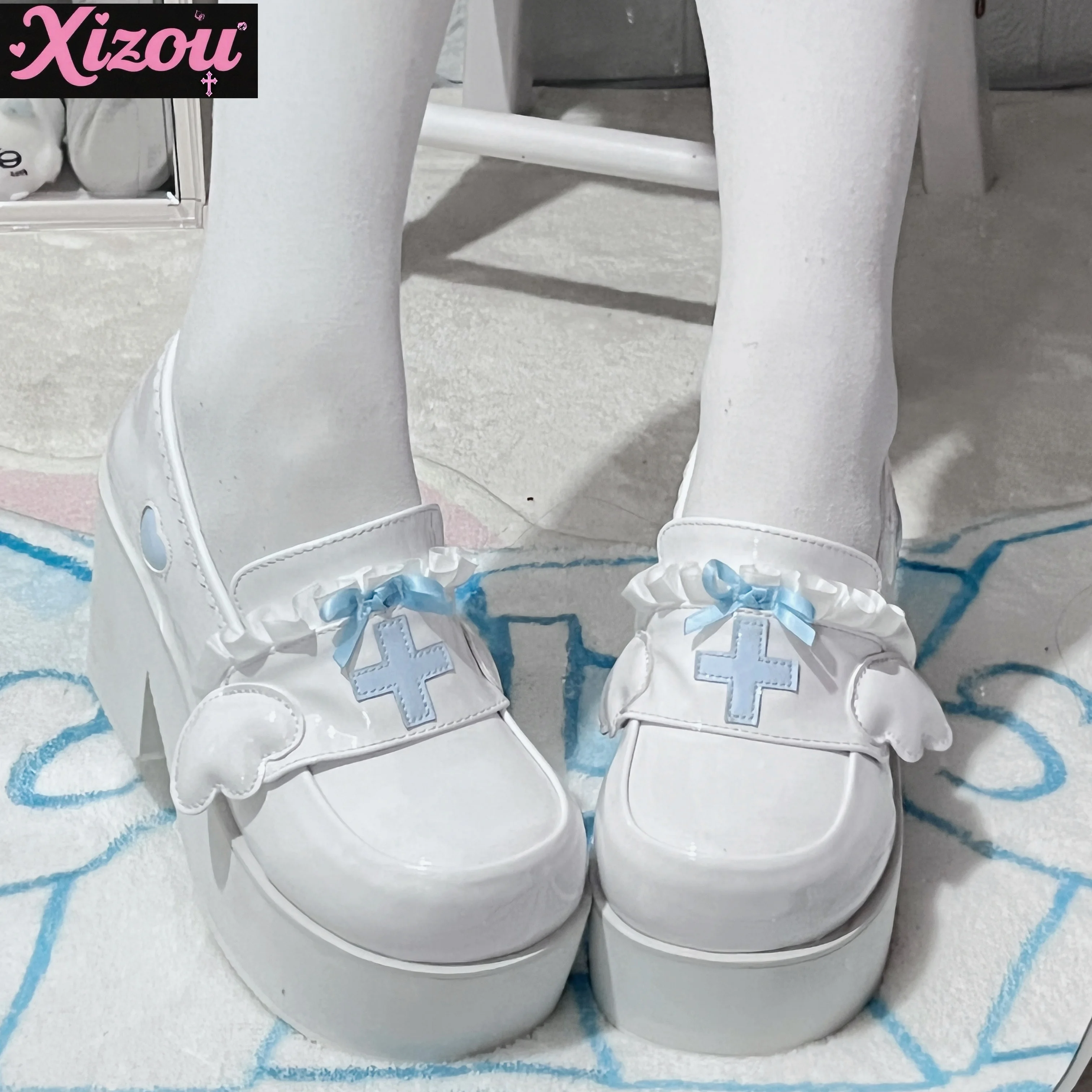 

Оригинальная японская обувь Mine Mass-Produced в стиле Лолиты на платформе, субкультура, готическая обувь Y2K для женщин, кожаные туфли Kawaii для студентов