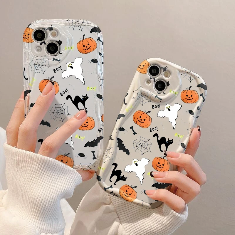 

Halloween Pumpkin Ghost Phone Case For Honor Magic 6 5 Lite 400 300 200 Pro X9C X6B X8A X8C X8 X6 X5B X9B X9A X7A X7B Soft Cover