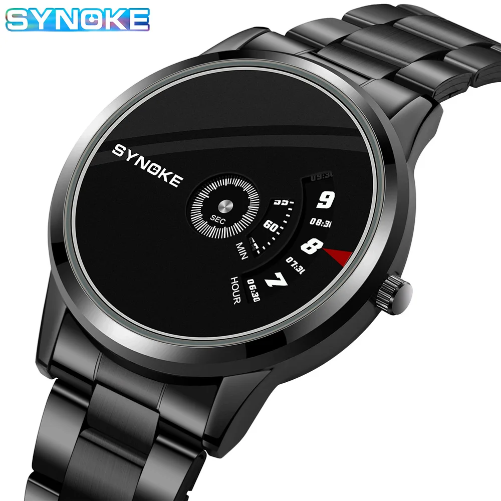 Men Quartz Wrist Watch Full Steel Waterproof Wristwatches Male Creative Mon-pointer Watches Relogio Masculino