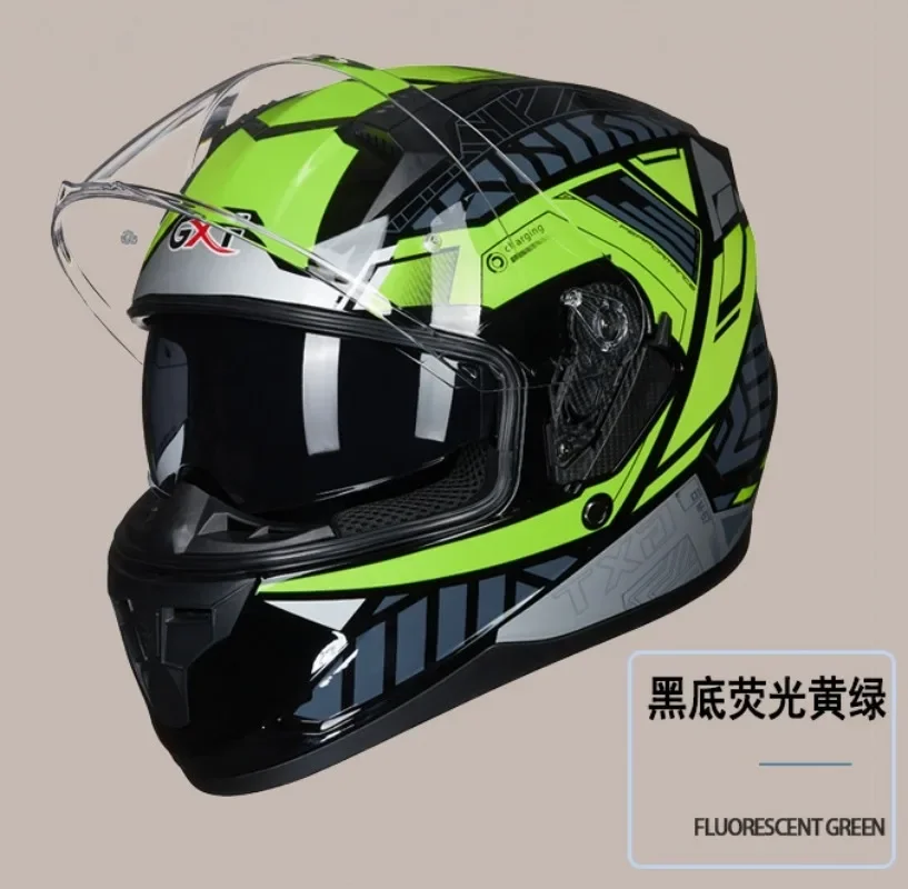 GXT Motorcycle Helmet Full Cover Motorcycle Full Helmet Dual Lens Cycling Helmet Full Face Racing Motocross Helmets