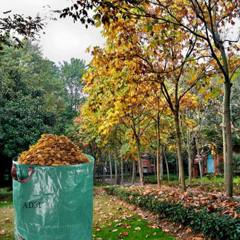 

New-270L Garden Waste Bag Large Strong Waterproof Heavy Duty Reusable Foldable Rubbish Grass Sack