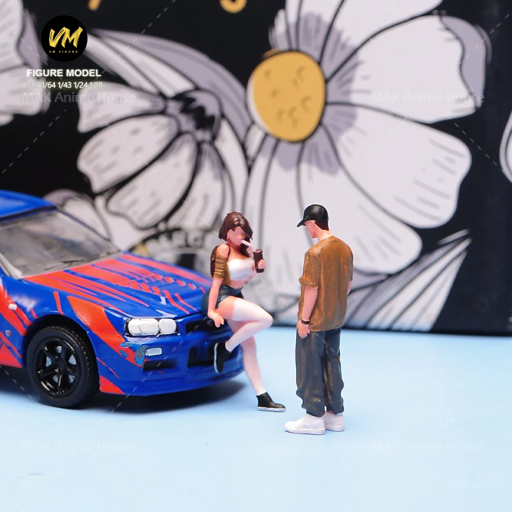

Miniatures Figures 1/87 1/64 1/43 1/24 1/18 Dating Couple Men Women Fashion Unpainted Model Creative Photography Scene Dolls Toy