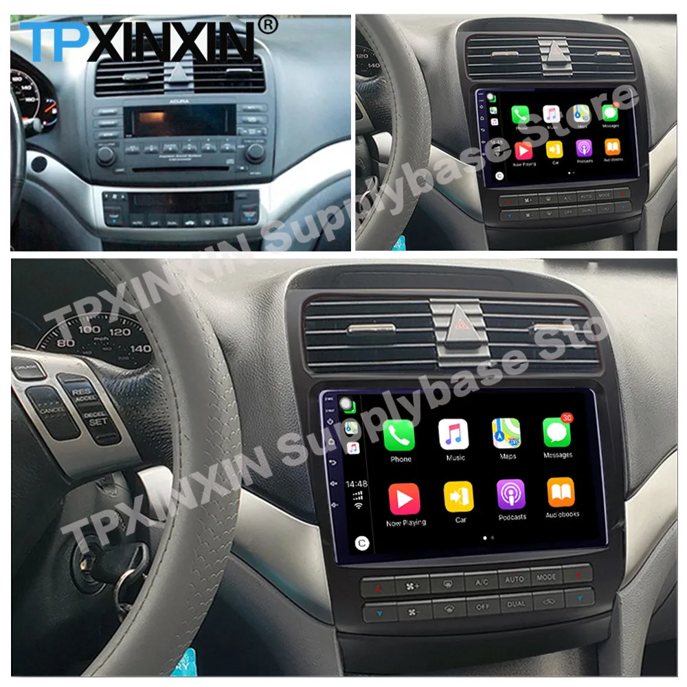 Android 11 Radio Coche With Bluetooth Carplay For Honda Acura TSX 2004 2005 2006 2007 2008 Automotive Multimedia Autostereo Unit