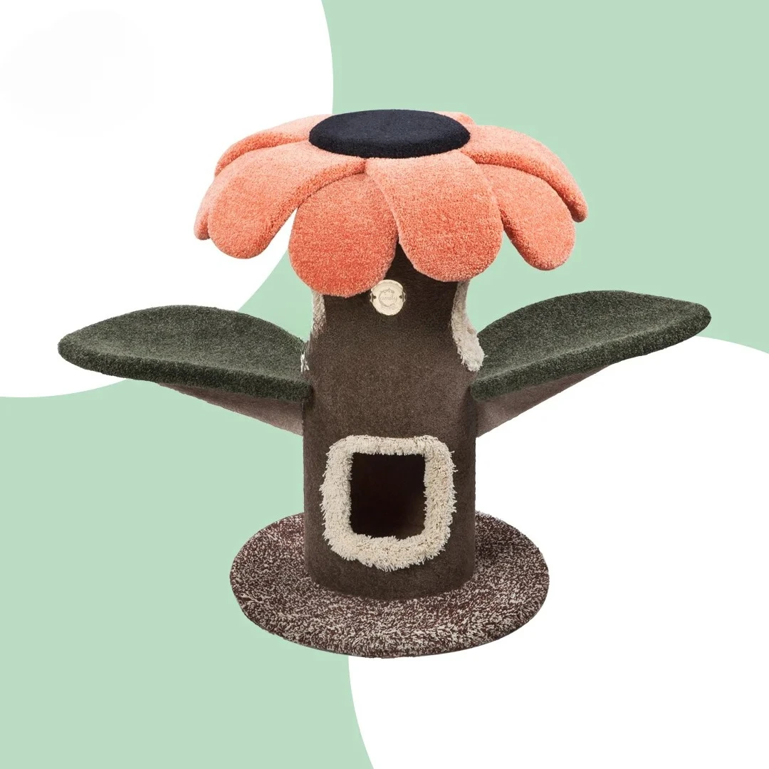 

SUNFLOWER Cat Tree Castle Cat Nest Climbing Frame Игрушка для кошек